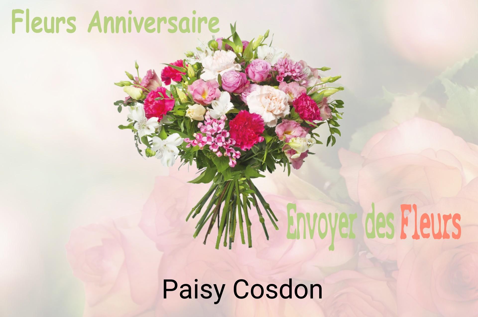 Bouquet de fleurs d’anniversaire livré à Paisy-Cosdon