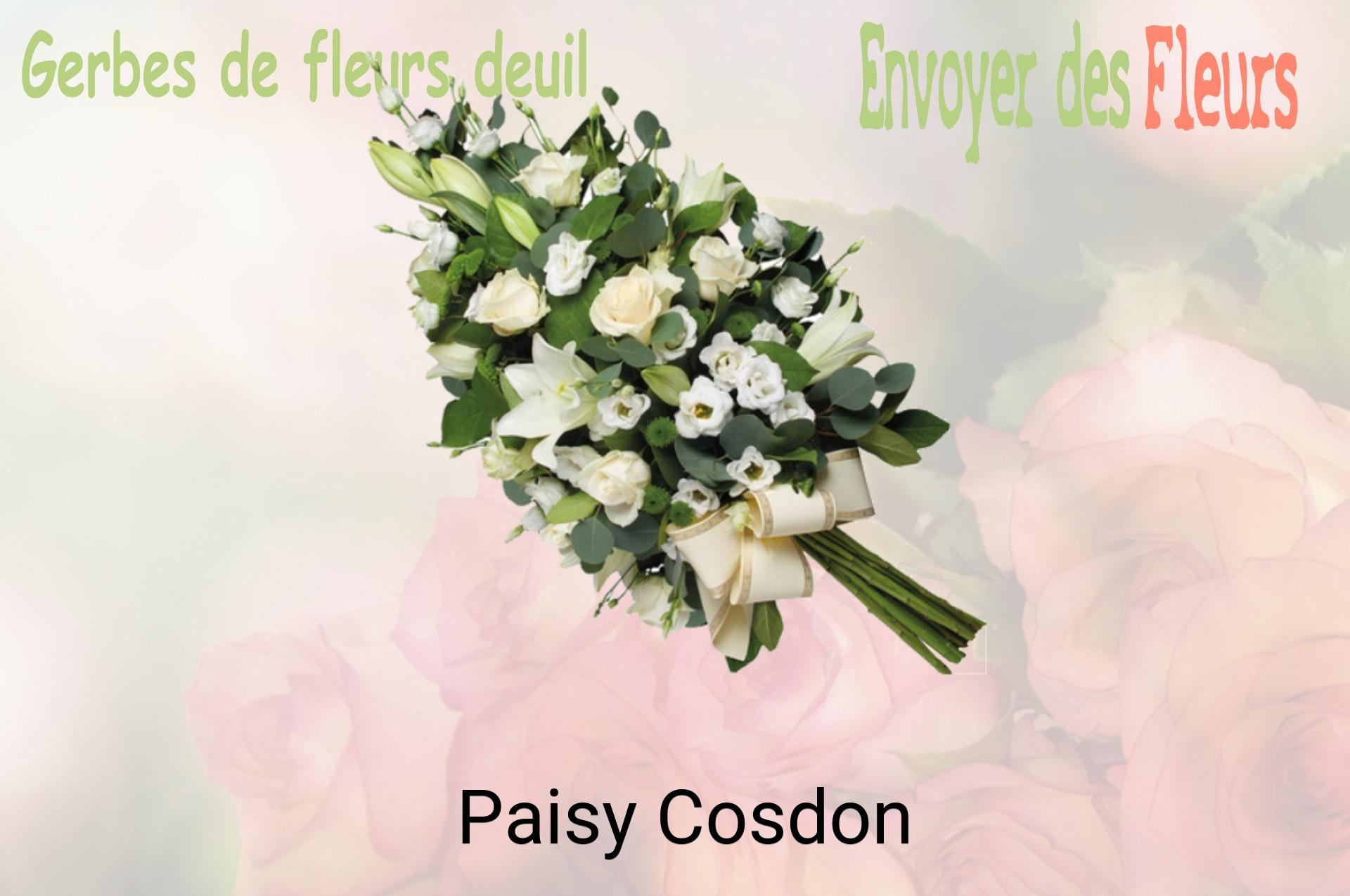 Gerbe de fleurs de deuil livrée à Paisy-Cosdon